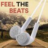 Earphones for Samsung Galaxy J7 Duo Earphones Original Like Wired in-Ear Headphones Stereo Deep Bass Head Hands-Free Headset Earbud with Built in-line Mic, 3.5mm Jack (YS11, White)