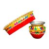 DESIREZONE Karwachauth Thali Set I Karvachauth I Karwa chauth I Karva chauth Puja Stainless Steel Thali Set - Channi/Lota for Vrat Poojan, Standard, Magenta