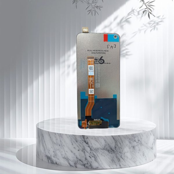 LCD with Touch Screen for Realme 8i - White (display glass combo folder)