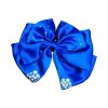 Desirezone 2 Pcs Bow Hair Clips for Women Girls 5.5 Inch Big Hair Bows 2 Solid Colors Handmade Soft Fabric Bowknot French Barrettes Hair Accessories (MULTICOLOR)