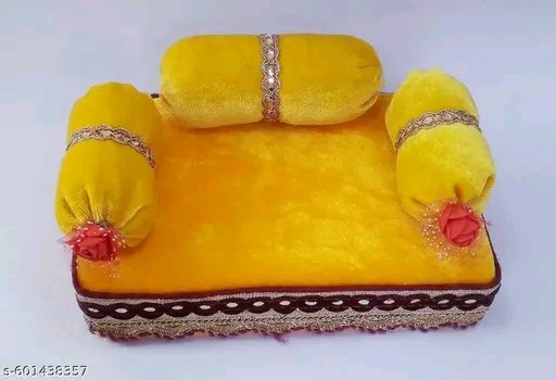 DESIREZONE Laddu Bal Gopal Thakur Ji Singhashan (Yellow)