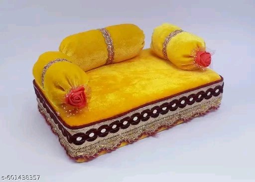 DESIREZONE Laddu Bal Gopal Thakur Ji Singhashan (Yellow)