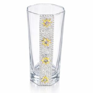 DESIREZONE Pearl Crystal Glasses, Personalized Wedding Glass, Bridesmaid Gift, Wedding, Birthday Party and Anniversary || Best Gift for Lover & Best Friend
