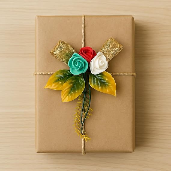 Desirezone Pack of 9 Handmade Gift Decoration Flowers – Perfect for Gift Packing,Hampers, Boxes, Envelopes